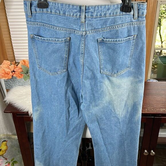 Cider Flame them in Passion Denim Jeans Sz Large - Picture 8 of 10